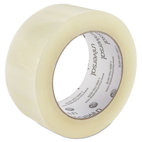 Image of Quiet Tape Box Sealing Tape, 3" Core, 1.88" x 110 yds, Clear, 6/Pack