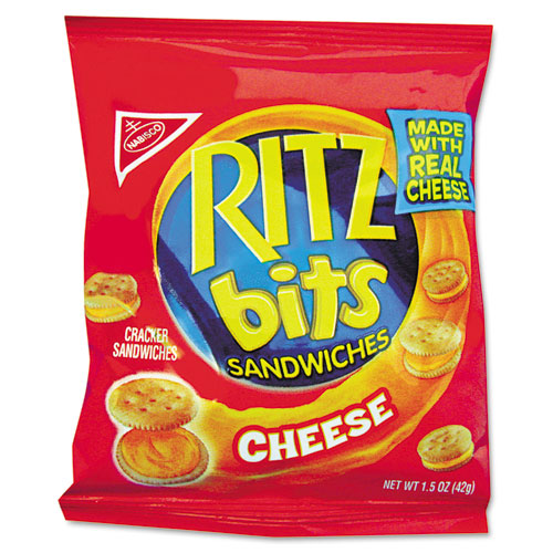 Image of Ritz Bits, Cheese, 1.5 oz Packs, 60/Carton