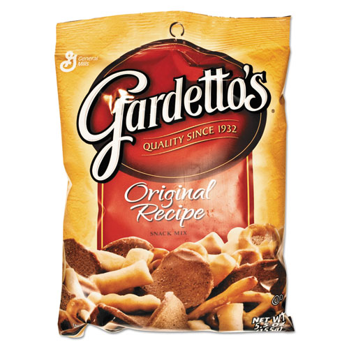 Gardettos Snack Mix, Original Flavor, 5.5 oz Bag, 7/Box
