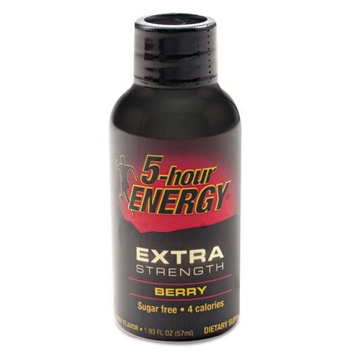 5-hour ENERGY® Extra Strength Energy Drink, Berry, 1.93oz Bottle, 12/Pack