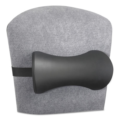Image of Lumbar Support Memory Foam Backrest, 14.5 x 3.75 x 6.75, Black