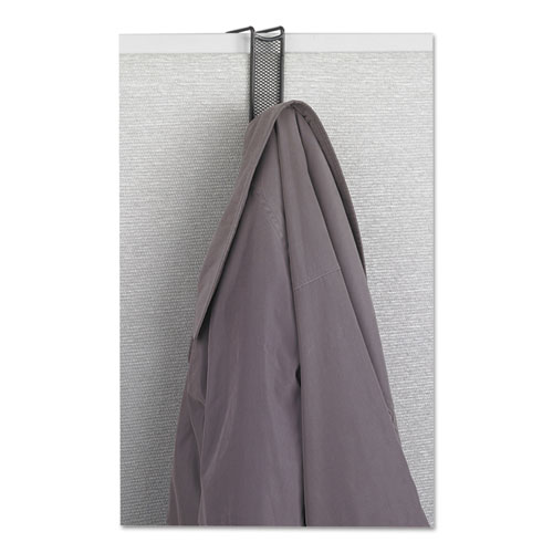 Image of Safco® Onyx Panel/Door Coat Hook, Steel, Charcoal