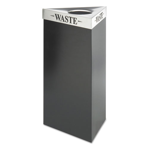 Trifecta Waste Receptacle Lid, Laser Cut "WASTE" Inscription, 20w x 20d x 3h, Stainless Steel, Ships in 1-3 Business Days