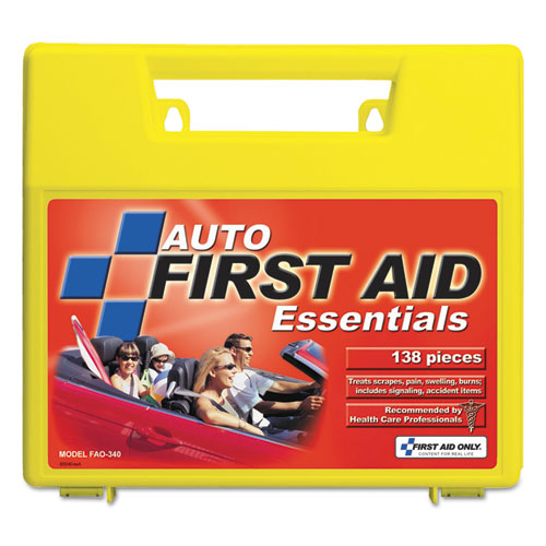 Image of Essentials First Aid Kit for 5 People, 138 Pieces, Plastic Case