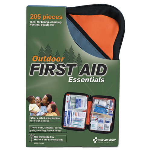 Outdoor Softsided First Aid Kit for 10 People, 205 Pieces, Fabric Case