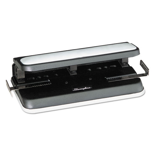 20-Sheet SmartTouch Two-Hole Punch, 9/32 Holes, Black/Gray - Pointer  Office Products