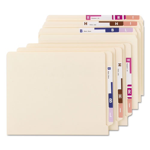 Image of Smead™ Alphaz Color-Coded Labels Starter Set, A-Z, 1 X 1.63, Assorted, 10/Sheet, 220 Sheets/Box