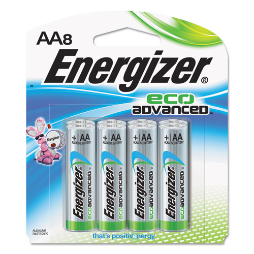 Energizer® Eco Advanced Batteries, AA, 4/Pk