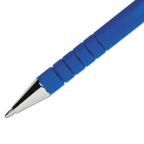 FlexGrip Ultra Recycled Ballpoint Pen, Stick, Medium 1 mm, Blue Ink, Blue Barrel, Dozen