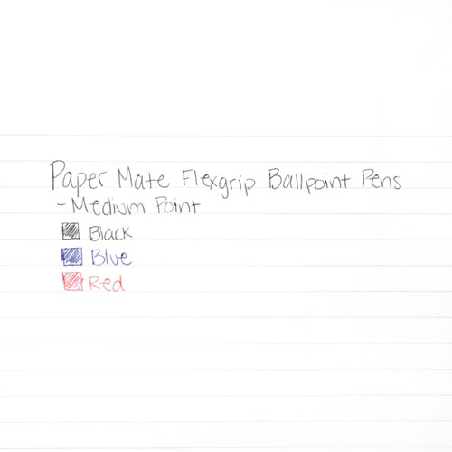 Image of Paper Mate® Flexgrip Ultra Ballpoint Pen, Retractable, Medium 1 Mm, Blue Ink, Blue Barrel, Dozen