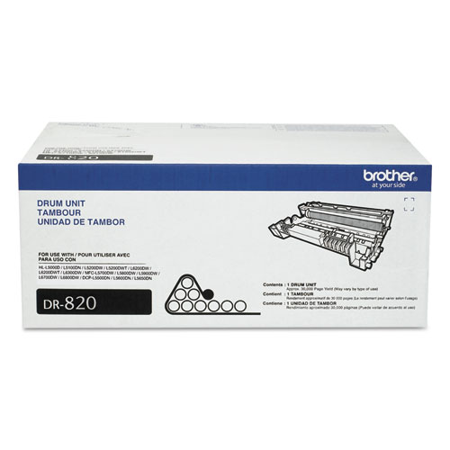Image of DR820 Drum Unit, 50,000 Page-Yield, Black