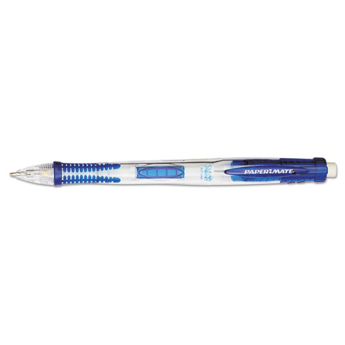 Clear Point Mechanical Pencil, 0.7 mm, HB (#2.5), Black Lead, Blue Barrel | by Plexsupply