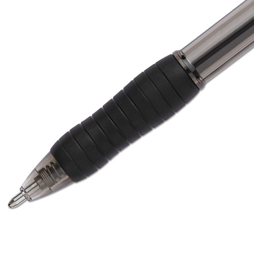 Profile Retractable Ballpoint Pen, Bold 1.4mm, Black Ink/Barrel, Dozen