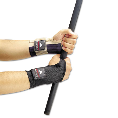 Allegro® Dual-Flex Wrist Supports, Medium, Nylon, Black