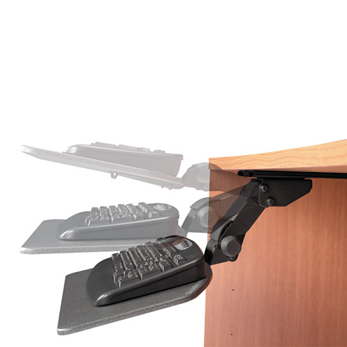 Image of Articulating Keyboard Tray Accessory, 24.63w x 22.25d, Galaxy