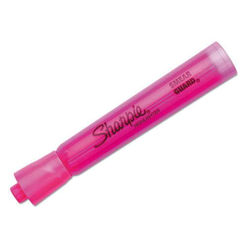 Sharpie® Tank Style Highlighters, Pink Ink, Chisel Tip, Pink Barrel, Dozen