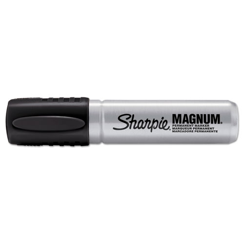 MagnumPermanent Marker, Broad Chisel Tip, Black | by Plexsupply