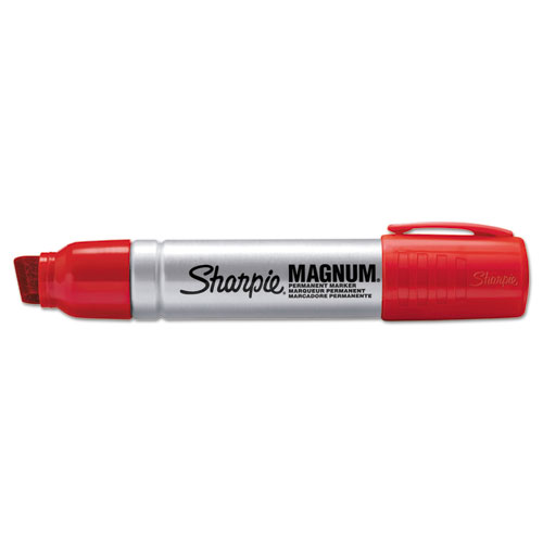 Image of Sharpie® Magnum Permanent Marker, Broad Chisel Tip, Red