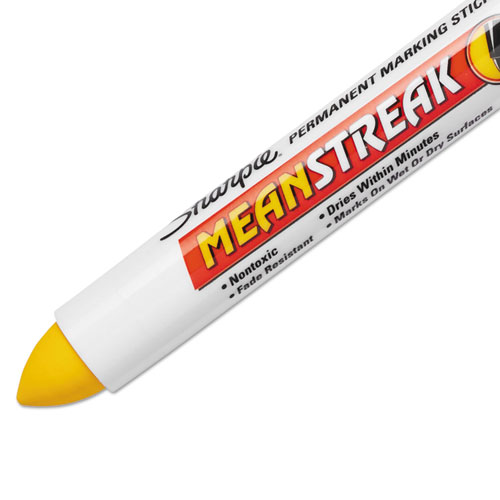 Sharpie® Mean Streak Marking Stick, Broad Tip, White