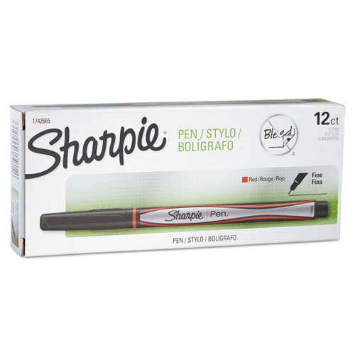 Sharpie Fine Point Pens - Fine Pen Point - Assorted - 6 SAN1976527