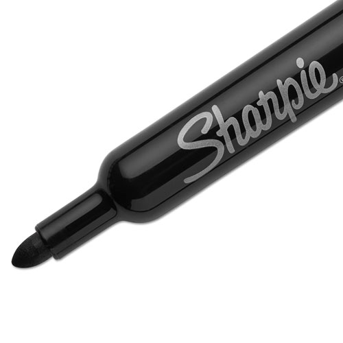 Image of Sharpie® Flip Chart Marker, Broad Bullet Tip, Black, 8/Pack