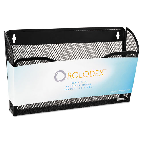 Image of Rolodex™ Single Pocket Wire Mesh Wall File, Letter Size, 14" X 3.27" X 8.5", Black