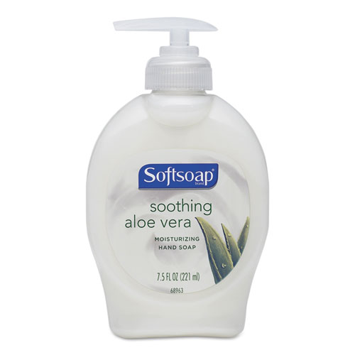 Liquid Hand Soap Pump with Aloe, 7.5oz  Bottle, 12/Carton