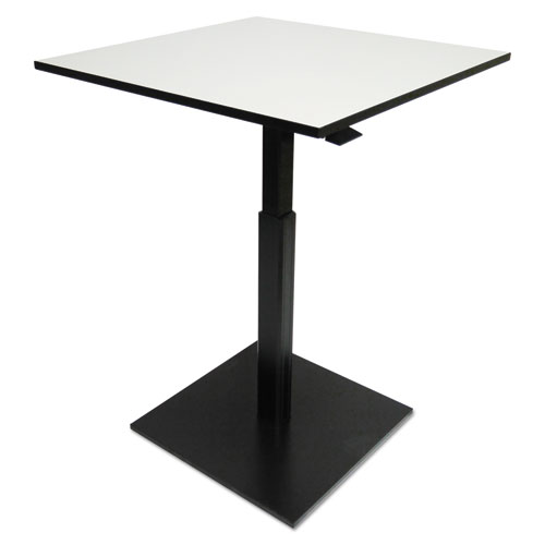 Alera® Hospitality Series Height Adjustable Table, 31.5 x 31.5 x 29.5 - 42.5,Gray/Black