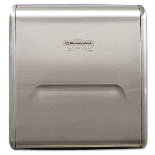 Kimberly-Clark Professional* MOD Recessed Dispenser Housing with Trim Panel, 11.13 x 4 x 15.37, Stainless Steel