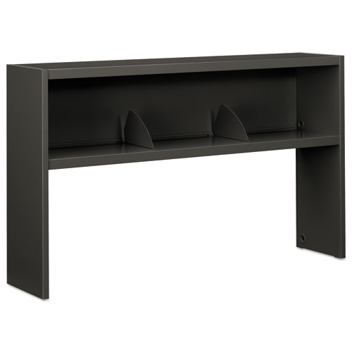 38000 Series Stack On Open Shelf Hutch, 60w x 13.5d x 34.75h, Charcoal