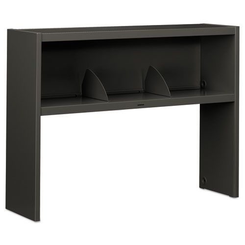 Image of Hon® 38000 Series Stack On Open Shelf Hutch, 48W X 13.5D X 34.75H, Charcoal