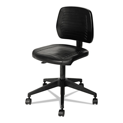 Image of Alera WL Series Workbench Stool, Supports Up to 250 lb, 17.25" to 25" Seat Height, Black