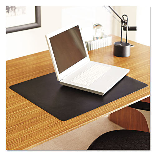 Natural Origins Desk Pad, 36 x 20, Matte, Black