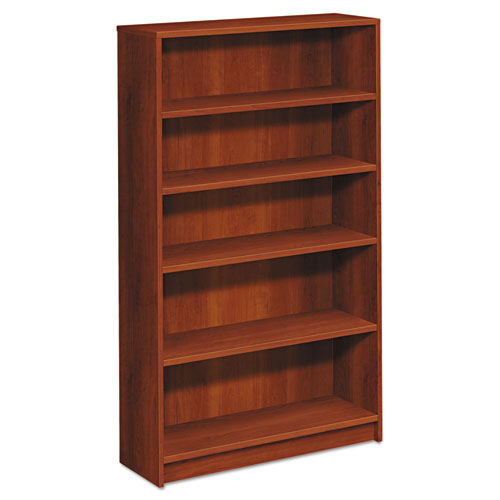 1870 Series Bookcase, Five-Shelf, 36w x 11.5d x 60.13h, Cognac HON1875CO