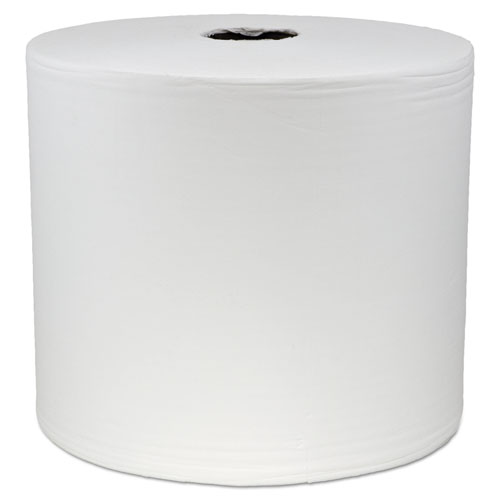 Image of Boardwalk® Hydrospun Wipers, 10 X 13, White, 1,100/Roll