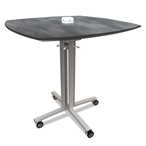 Nomad by Palmer Hamilton Reload Mobile Charging Table, 36 x 36 x 29, Pewter