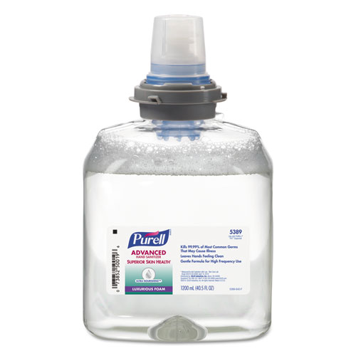 PURELL® Advanced Hand Sanitizer Ultra Nourishing Foam, 1200 mL Refill, 2/Carton