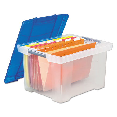 STX61508U01C Storex Plastic File Tote Storage Box - Zuma