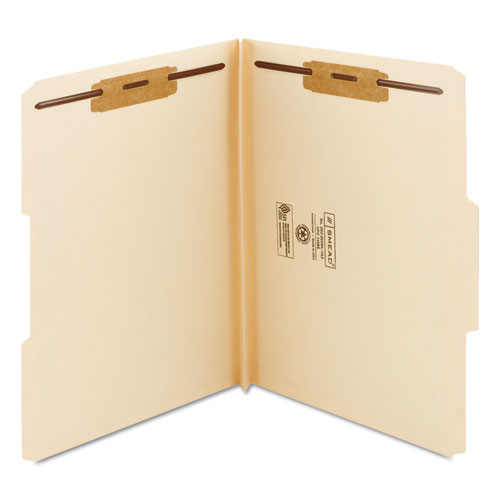 Top Tab Manila Expansion 2-Fastener Folders, 1/3-Cut Tabs, Letter Size, 50/Box