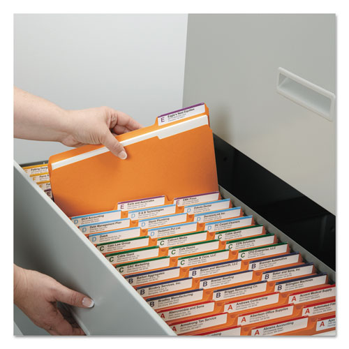 1 Legal Orange Poly Document Boxes