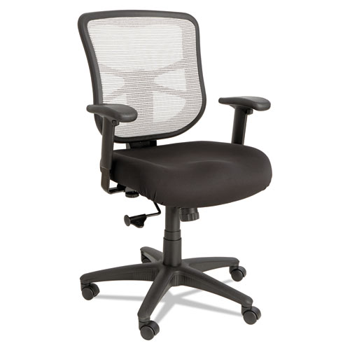 Alera® Alera Elusion Series Mesh Mid-Back Swivel/Tilt Chair, Black/White