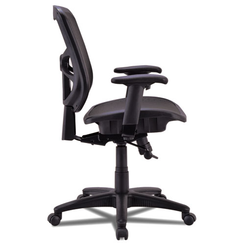 Image of Alera Elusion Series Mesh Mid-Back Swivel/Tilt Chair, Supports Up to 275 lb, 17.9" to 21.6" Seat Height, Black