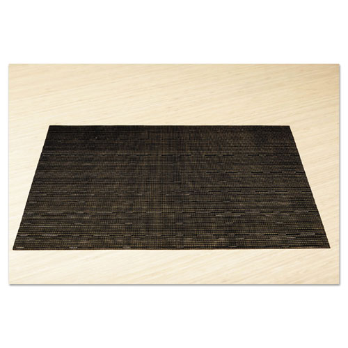 Office Settings Placemats, 17 x 12, Black, 12/Box