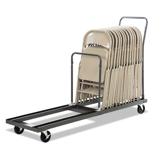 Image of Chair and Table Cart, 20.86w x 50.78 to 72.04d, Black