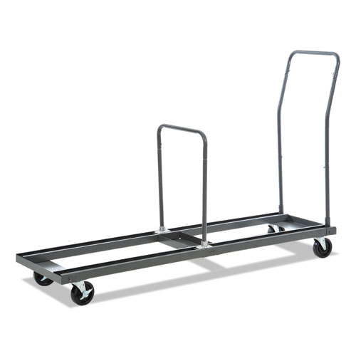 Image of Alera® Chair/Table Cart, Metal, 600 Lb Capacity, 20.86" X 50.78" To 72.04" X 43.3", Black