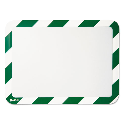 Tarifold, Inc. High Visibility Safety Frame Display Pocket-Magnet Back, 10 1/4 x 14 1/2, GN/WH