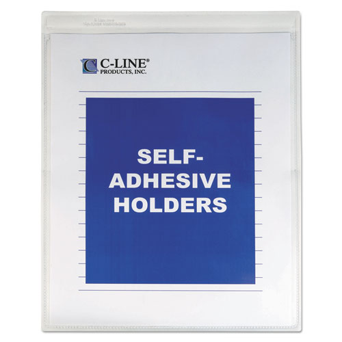 Image of C-Line® Self-Adhesive Shop Ticket Holders, Super Heavy, 50 Sheets, 9 X 12, 50/Box
