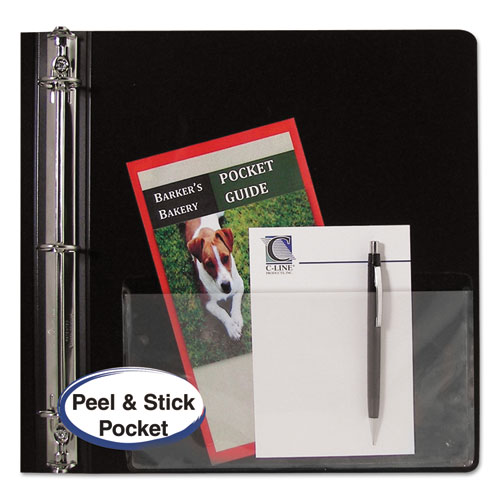 Image of C-Line® Peel And Stick Add-On Filing Pockets, 25", 11 X 8.5, 10/Pack