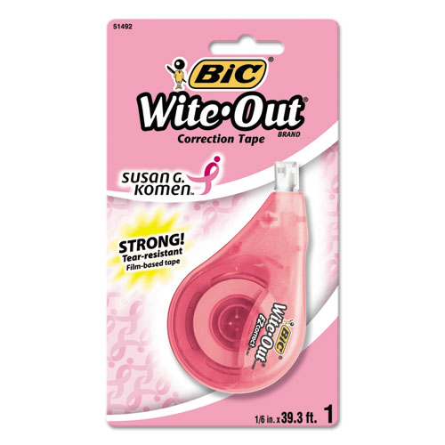 Wite-Out EZ Correct Correction Tape, Non-Refillable, 1/6 x 472, 18/Pack, Bic