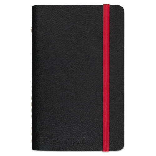 Black Soft Cover Notebook, Wide/Legal Rule, Black Cover, 5.5 x 3.5, 71 Sheets